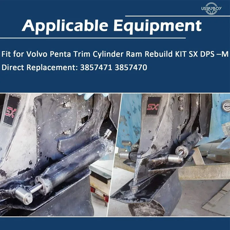 ESUYA Trim Cylinder Ram Rebuild KIT Fit For Volvo Penta SX DPS -M 3857471 3857470 FSM007 Boat Accessories enlarge