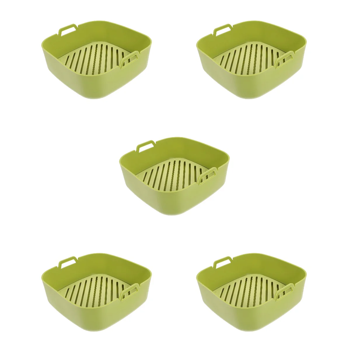 

5pcs Reusable Barbecue Basket Air Fryer Bakeware Container Air Fryer Liner