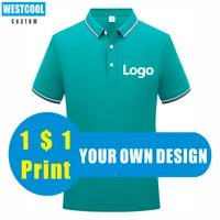 westcool 11 colors polo shirt custom logo print personal group design embroidery men and women clothing new fashion tops s 6xl