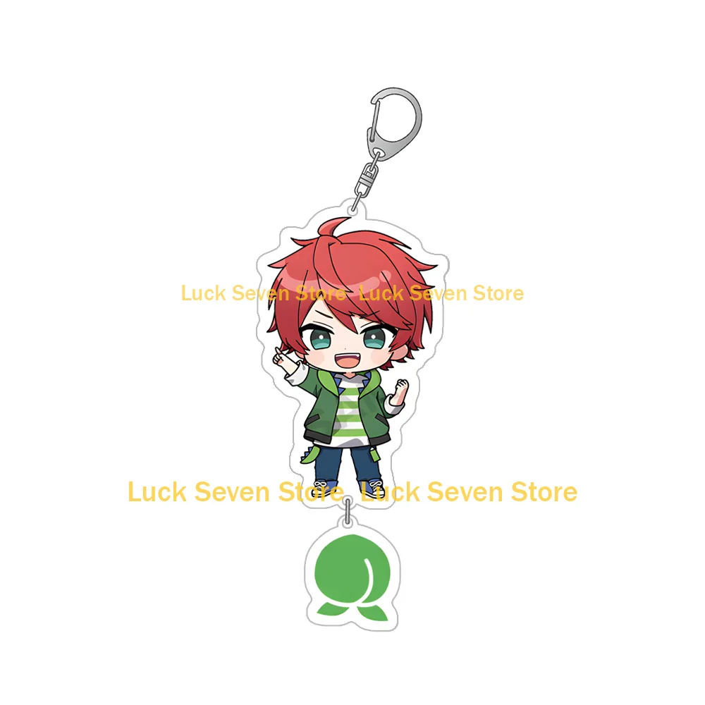 Фото Мини Мир VTuber Красочный Персик JPAPA Noa Siva DNQ Uri Eto Hiro Naokiri Mofu Yuankun Двойной Аниме Акриловый Брелок Сумка Подвеска №2