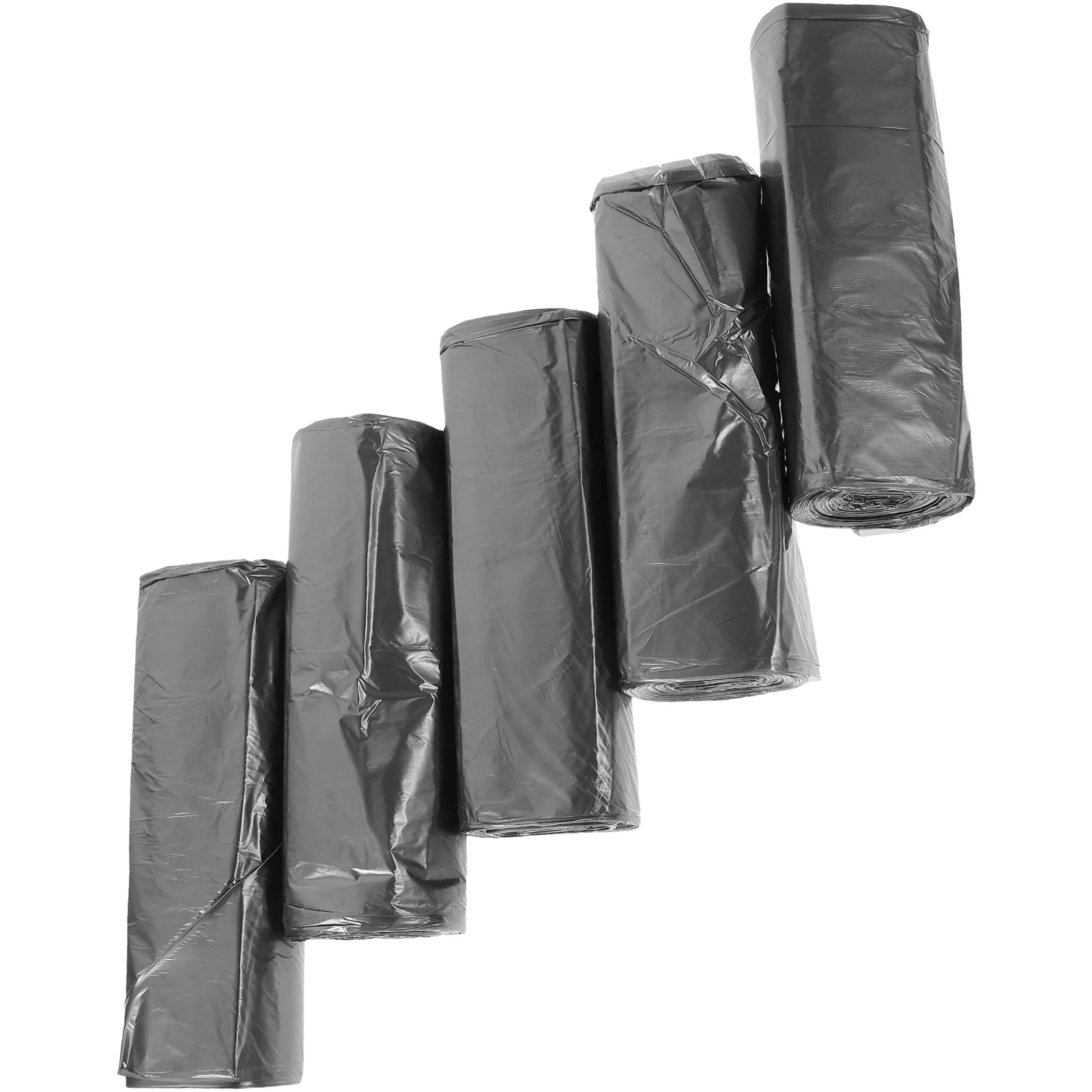 

5 Rolls Thick Garbage Trash Bags Kitchen Bathroom Bedroom Polyethylene Disposable
