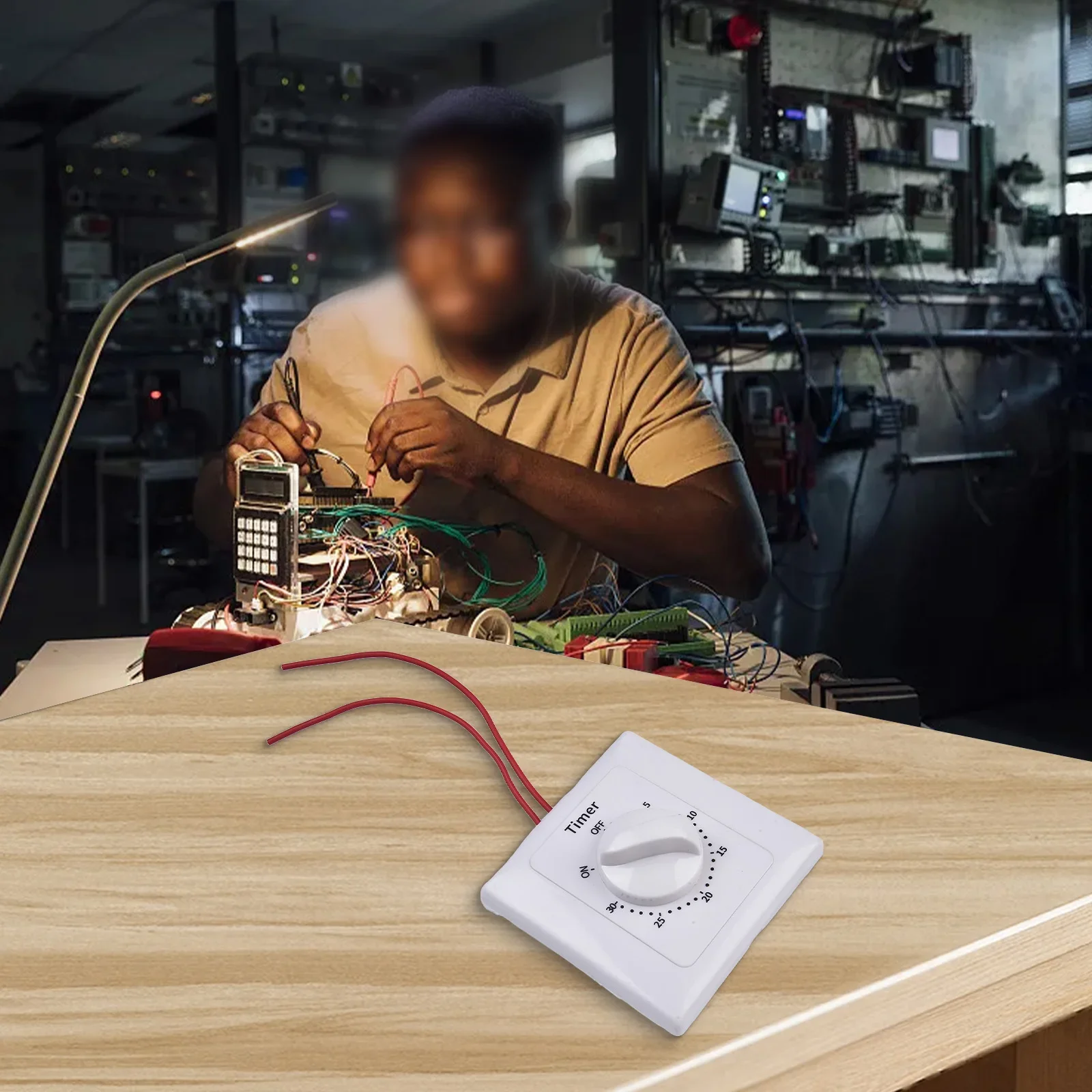 Таймер обратного отсчета Многофункциональный пластиковый надежный 86 Панель AC 220