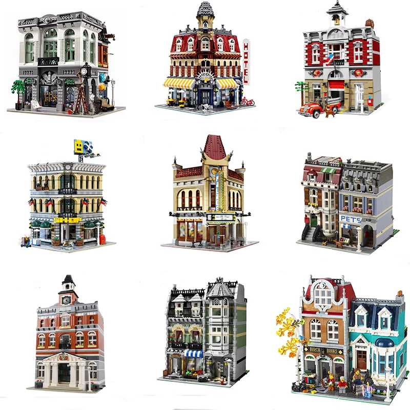 

Модульный Набор строительных блоков, совместим с Legoing House Architecture, детские игрушки для детей, подарок на день рождения, кирпичи для друзей