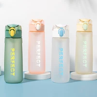 500ml frosted feel sports water bottle plastic outdoor water cup summer cold kettle portable student drink bottle space cup