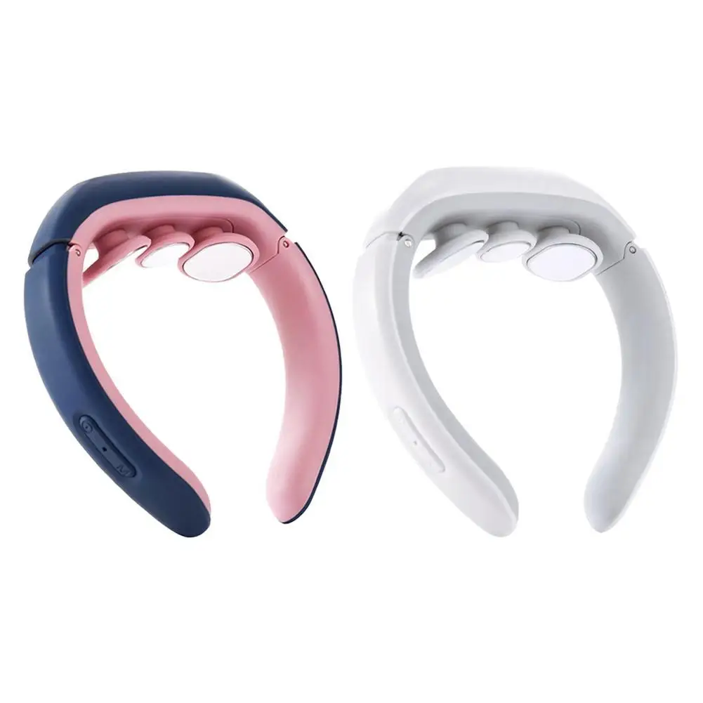 

USB Electric Neck Massager Hot Compress TENS Pulse Shoulder Cervical Spine Massager Pain Relief Acupoints Stimulation Massager