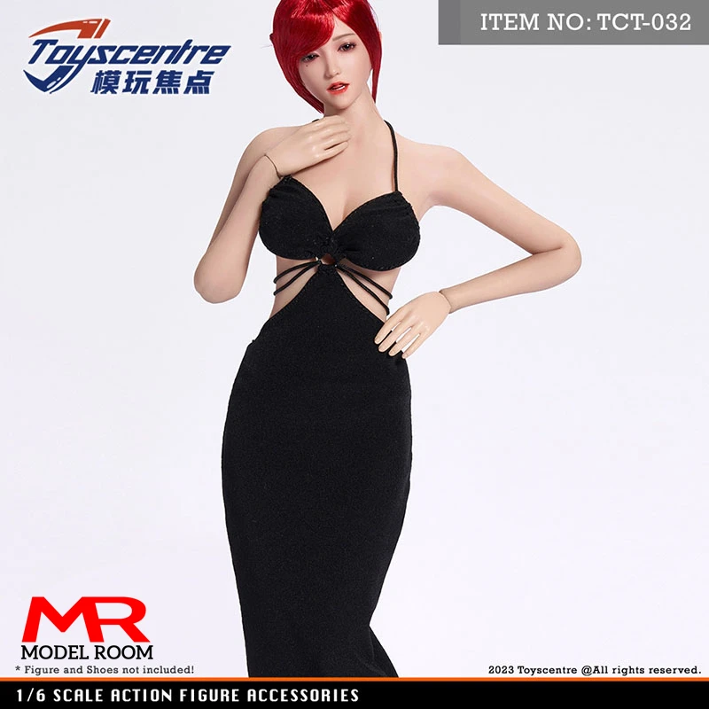 

Toyscentre TCT-032 1/6 Scale Female Sexy Backless Black Evening Dress Clothes Model Fit 12-inch Soldier Action Figure Body