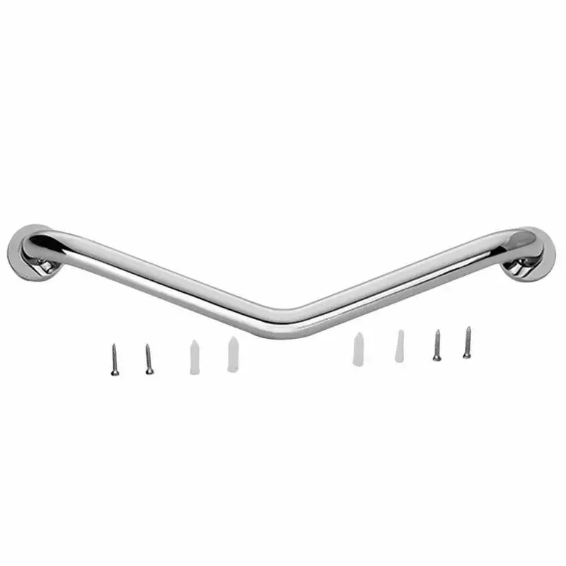 

Bathroom Grab Bars 15.75-inch Stainless Steel Handrail With Angle Non-slip Elderly Armrest For Bathtubs Showering & Toilet