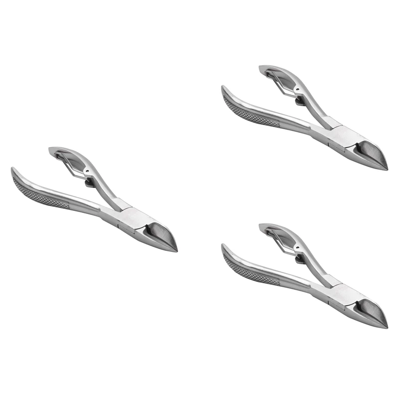 

3X Professional Feet Toe Nail Clippers Trimmer Cutters Paronychia Nippers Chiropody Podiatry Stainless Foot Care Tools