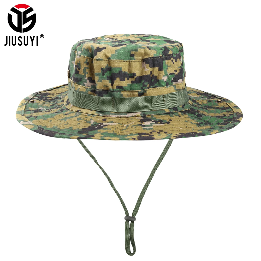 

Панама быстросохнущая Мужская, камуфляжная шляпа от солнца, с защитой от ультрафиолета, с широкими полями, для охоты и рыбалки, летняя