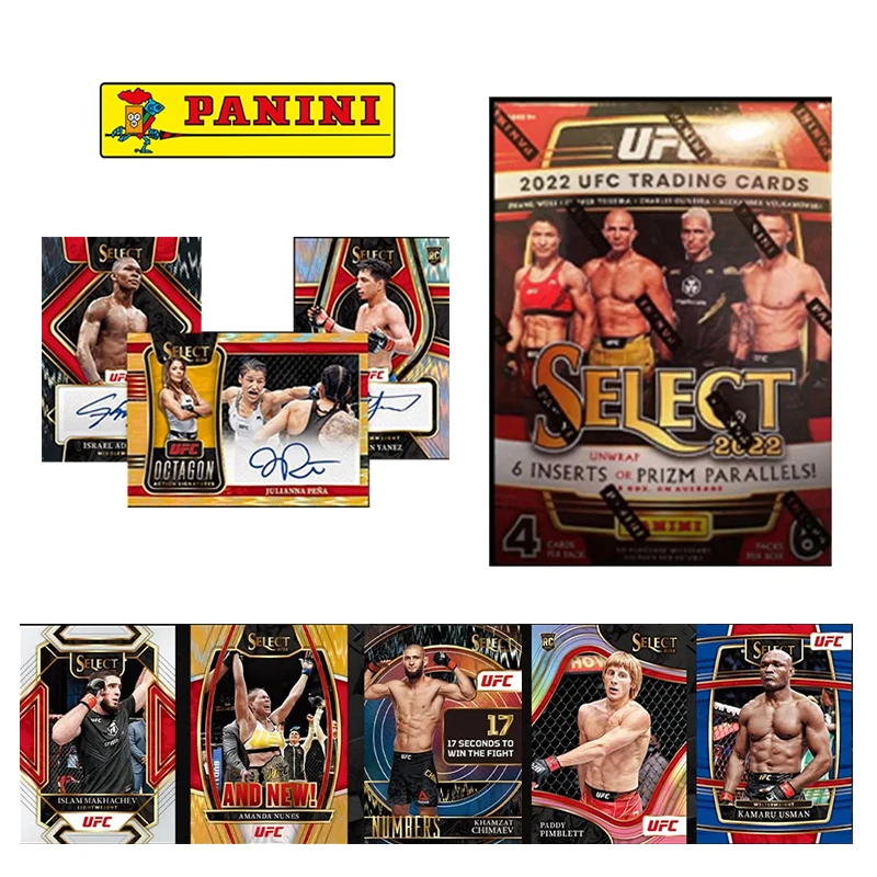 

2022 Panini Select Ufc Trading Смешанные боевые искусства Коллекция карточки Поклонники подарок чемпион Чжан вэйли Подпись карточка Рождественский подарок