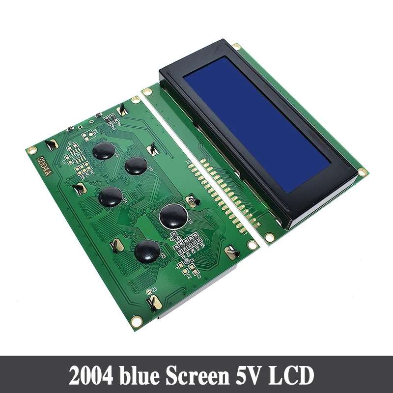Фото Новый модуль LCD1602 LCD2004 1602, 16x2, модуль ЖК-дисплея, HD44780, контроллер, синий черный свет №3