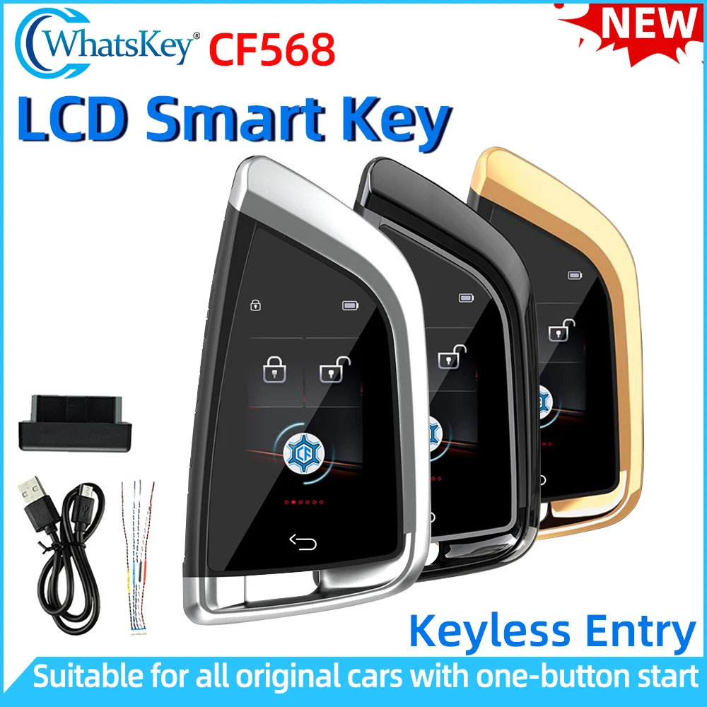 English/Korean CF568 Universal Modified Smart LCD Key Screen With OBD Comfortable entry Automati Lock For BMW/Benz/Ford/VW/KIA