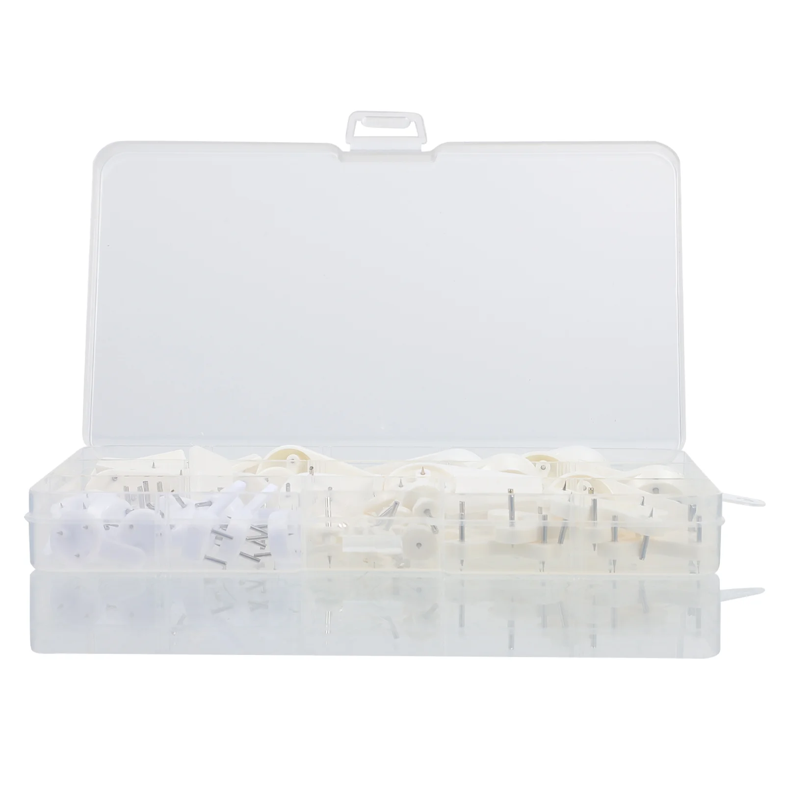 

1 коробка штифтов для фото без перфорации прочные крючки без следов (белые)