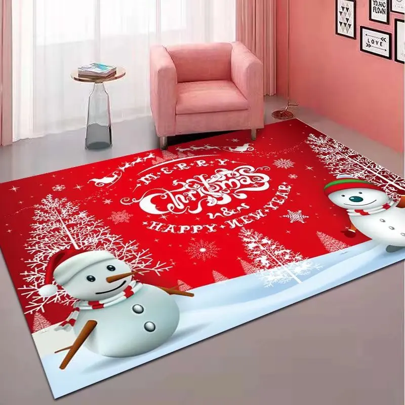 

Carpet Christmas Living Room Large Area Decoration Carpet Non Slip Mats Bedroom Children Room Holiday Bedside Carpet