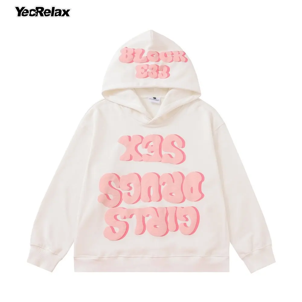 

Hip Hop Streetwear Vintage Letter Print Pullovers Cotton Men Casual Hoodie Harajuku Punk Cotton Goth Oversized Hoodies