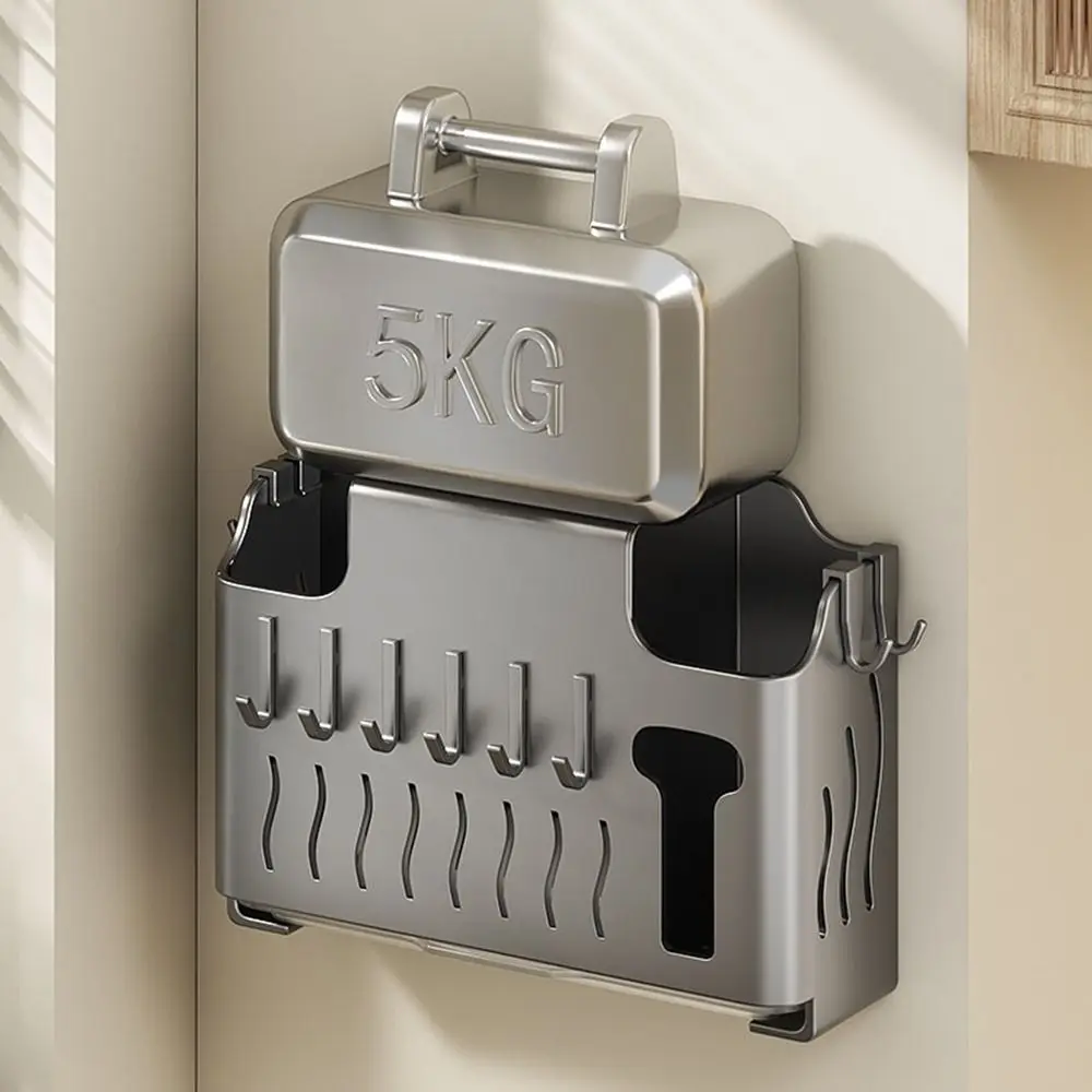 Железный держатель для палочек еды настенный сушки посуды большой емкости