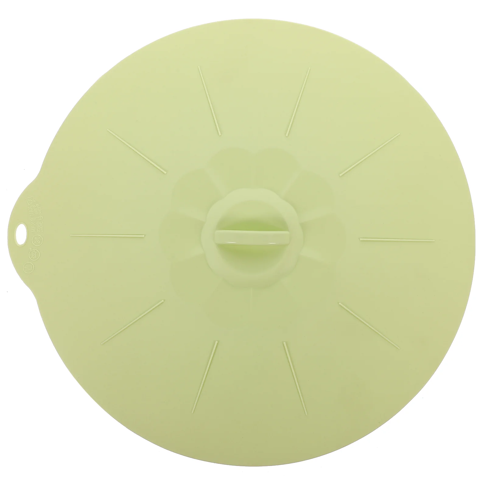 

1pc Food Grade Silicone Food Preservation Lid Pan Lid Bowl Lid Suction Sealing Lids for Home (Green Extra Large Round）