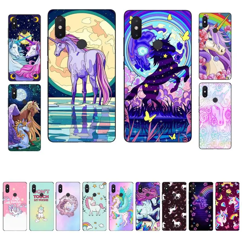 

Unicorn Phone Case for Xiaomi mi 5 6 8 9 10 lite pro SE Mix 2s 3 F1 Max2 3