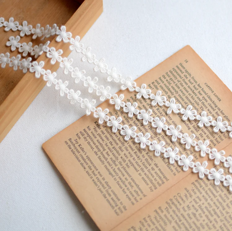 3 метра Высококачественная хлопковая бежевая кружевная ткань национальный тренд