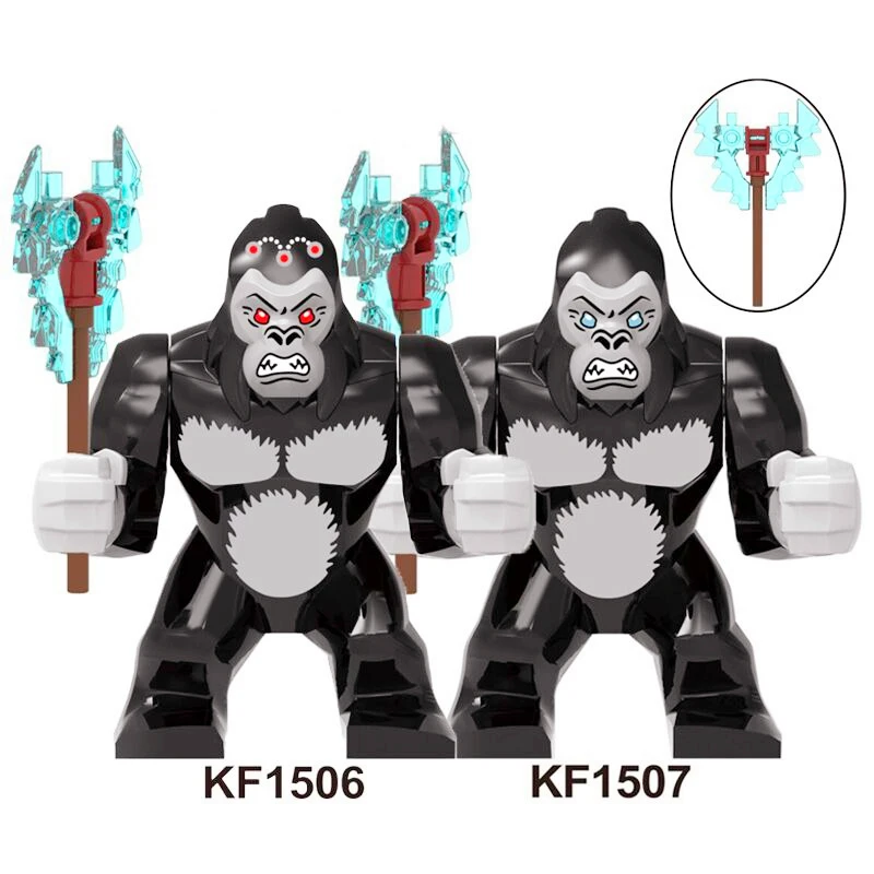 Super Hero Movie King Kong KingKong Gorilla Monkey Building Big Blocks Mini Action Figure Toys |