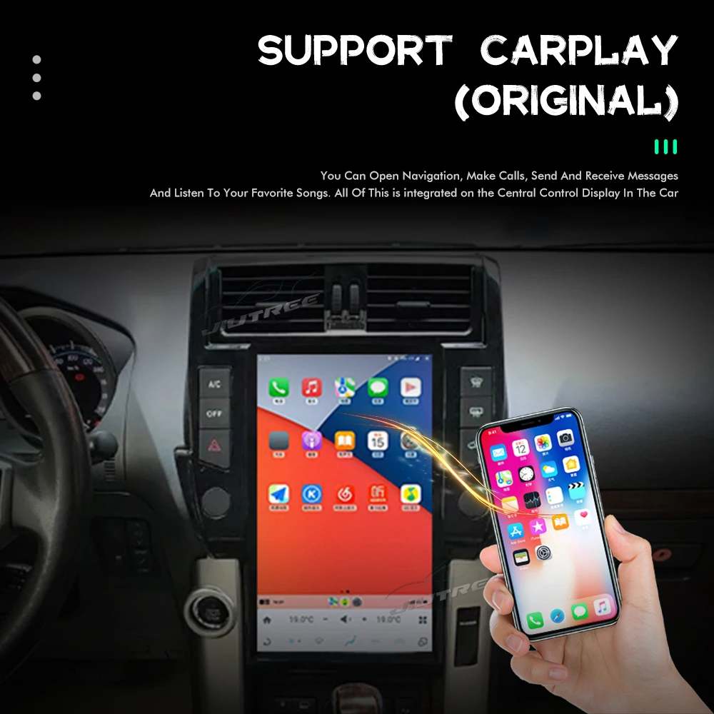 Android 11 для TOYOTA Land Cruiser Prado 150 2010 2011-2013 Автомобильный мультимедийный аудио стерео