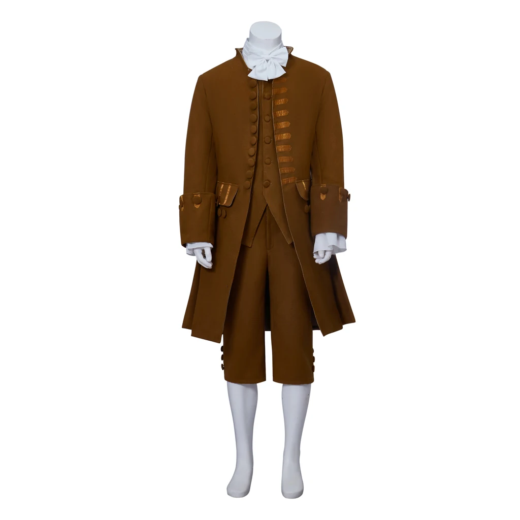 

Medieval Men's Uniform Set Victorian Men's Tuxedo Gentleman Suit Full Colonial Uniform Hamilton Coat George Washington Uniform