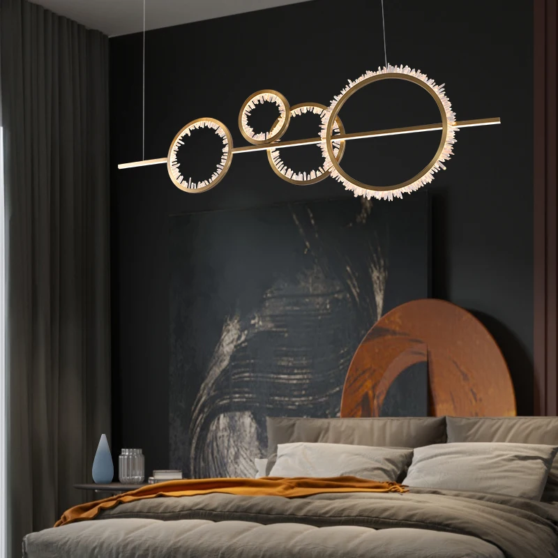 Гравированная современная Женская роскошная люстра для ресторана простая