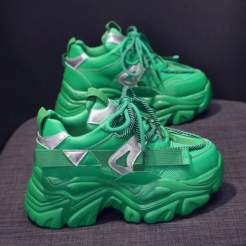 

Height Increasing Chunky Sneakers Women Platform Shoes New Breathable Sports Shoes 2022 Athletics Running Shoes Basket Femme