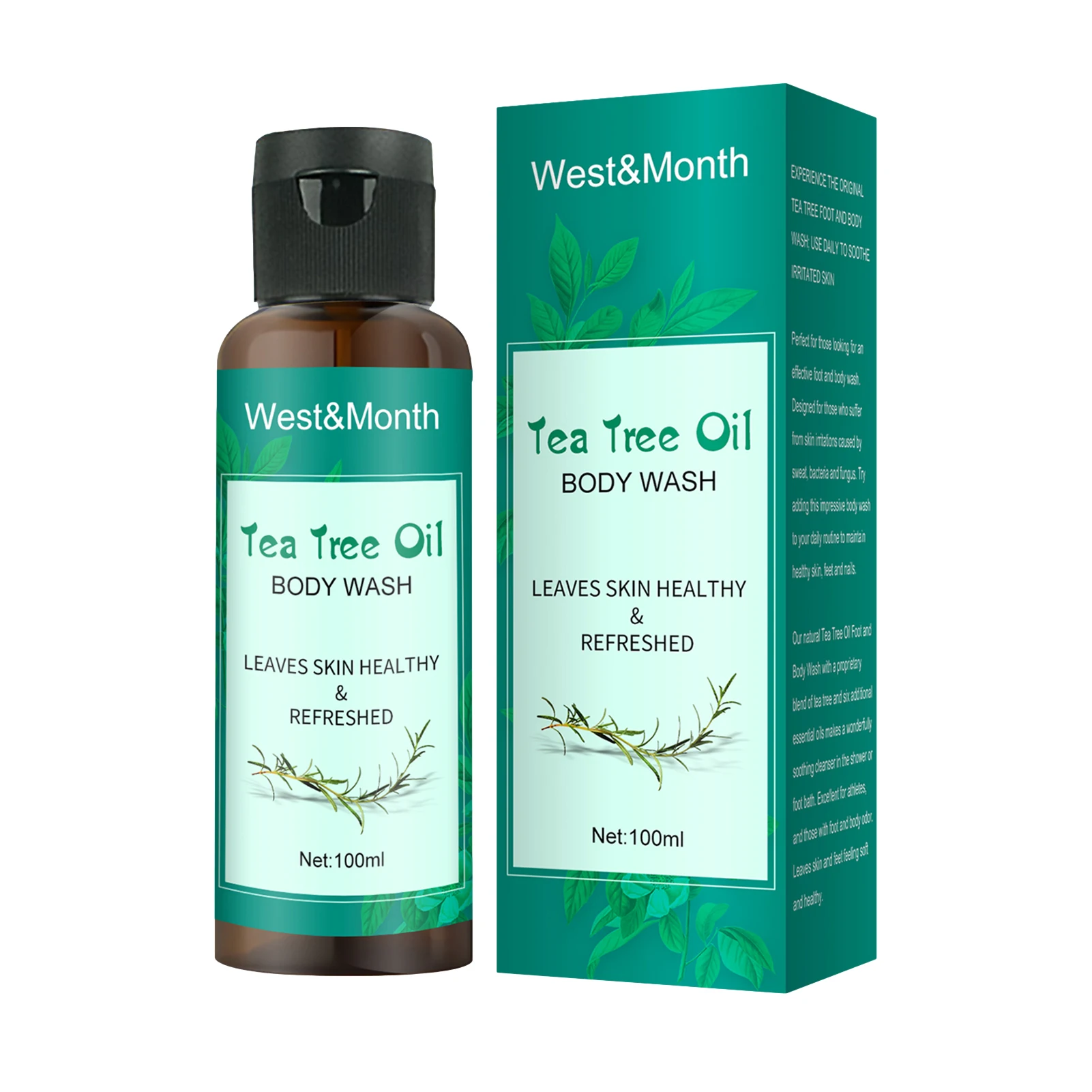 

Tea Tree Oil Body Wash 100ml Tea Tree Oil Body Wash With Aloe Extract For Women Men Soothes Itching And Promotes Healthy Skin
