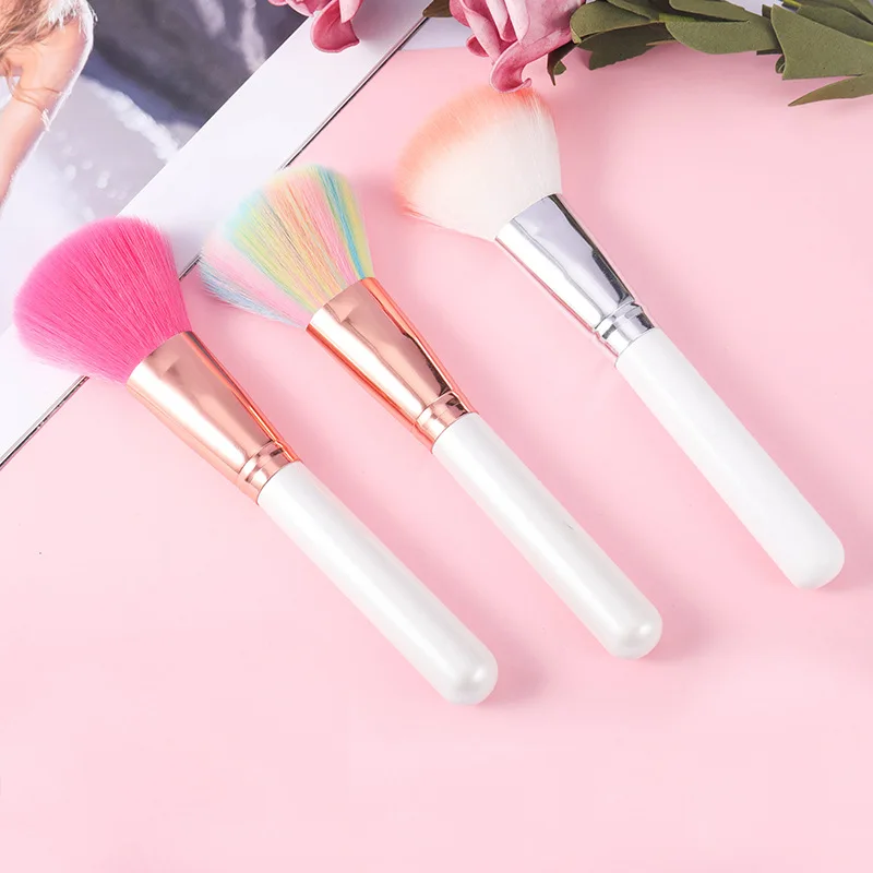 

New Makeup Brush Multifunctional Plastic Handle Beauty Tool Powder Brush Blush Foundation Brush Simple Professional Makeup Tool