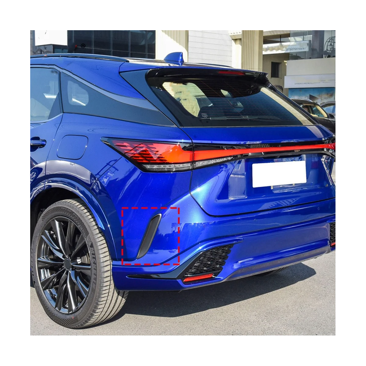 Для Lexus RX350 RX350H RX550H 2023 задняя боковая крышка воздухозаборника спойлер рамка