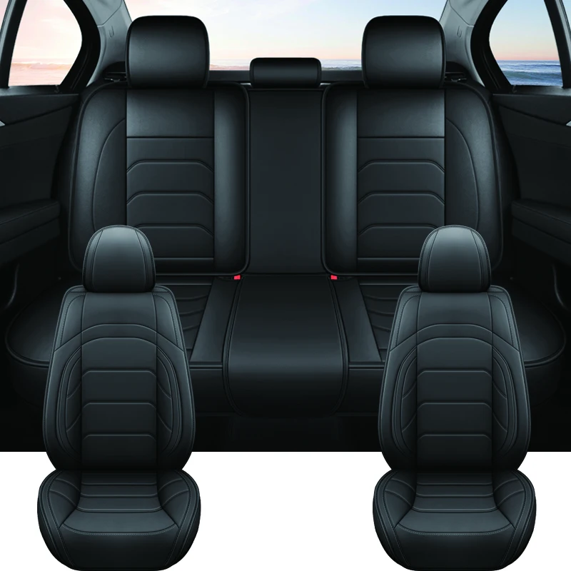 Фото Универсальные чехлы на автомобильные сиденья для Nissan Tiida March X Trail T32 Qashqai J11 Rouge Navara D40 Leaf Kicks teana J32 Автоаксессуары №1