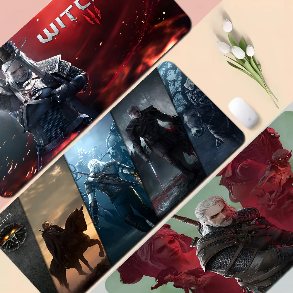 Популярный игровой коврик для мыши W-Witcher 3 высококачественный резиновый ковер