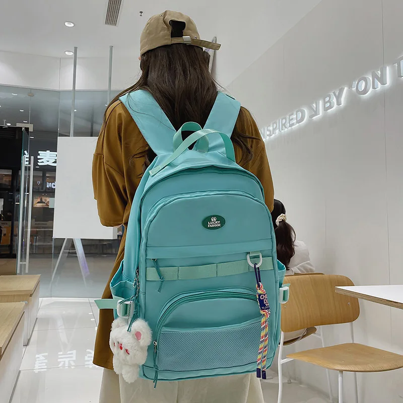 Новые женские рюкзаки, водонепроницаемая нейлоновая школьная сумка для девочек, повседневные женские сумки Kawaii, школьный детский рюкзак, б...