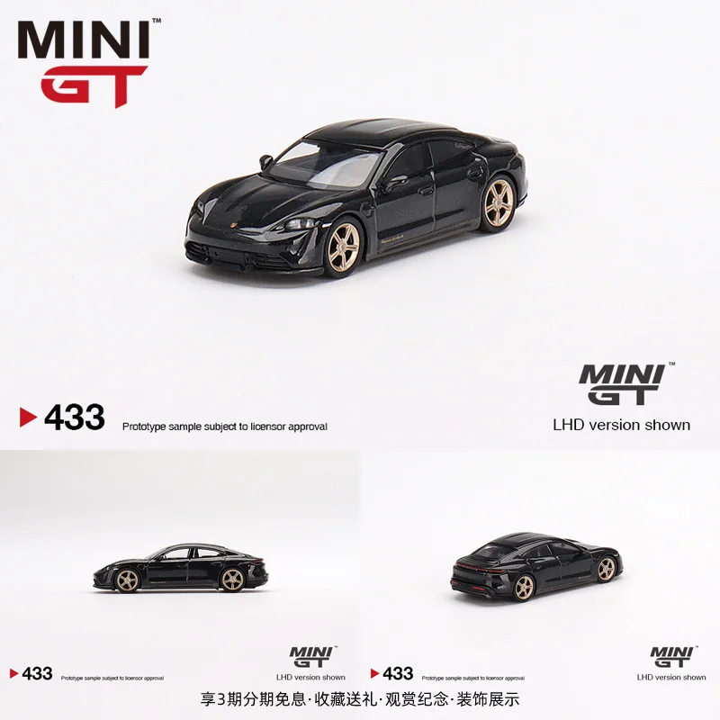 MINI GT 1:64 Taycan Taycan Turbo S Porsche, литая под давлением миниатюрная модель из сплава, украшение для взрослых, игрушка для мальчика, детский праздничный подарок (art.: 3920cd44ffa80) - 3920cd44ffa80