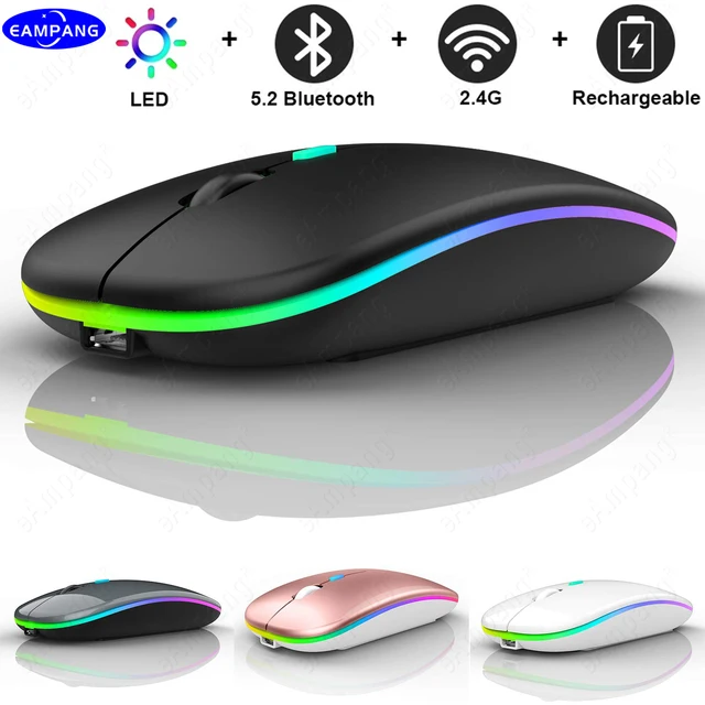 5.2 BT Wireless Mouse for Apple Macbook Air Xiaomi Pro Mouse For Huawei Matebook Laptop Notebook Computer iPad Tablet MatePad 1