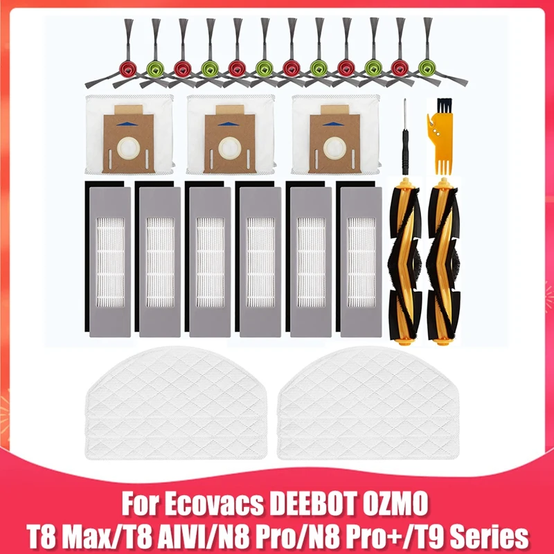 

Replacement Accessories For Ecovacs DEEBOT OZMO T8 Max T8 AIVI N8 Pro N8 Pro+ Robot Vacuum Cleaner