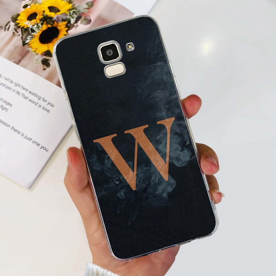 Чехол для Samsung Galaxy J6 Plus 2018 чехол + искусственная кожа новые чехлы с надписью мягкий