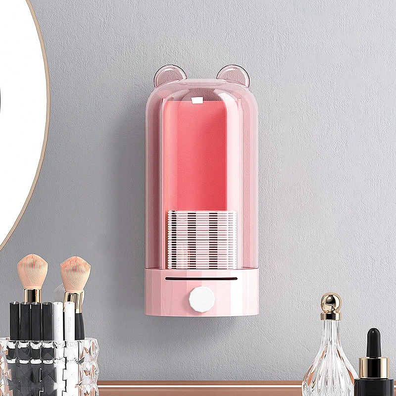 

Automatic Cosmetic Cotton Box Press Type Dustproof Makeup Remover Cotton Storage Box Creative Household Products