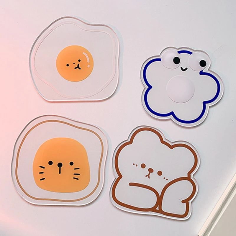 

Acrylic Cartoon Animal Coaster Home Table Mat Simple Non-Slip Thermal Insulation Bowl Pad Ins Style Creative High Temperature