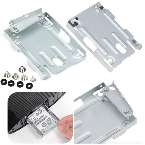 5-1 шт. металлический внутренний жесткий диск HDD Монтажный кронштейн держатель винты игровая консоль для Sony PS3 супер тонкие игровые аксессуары