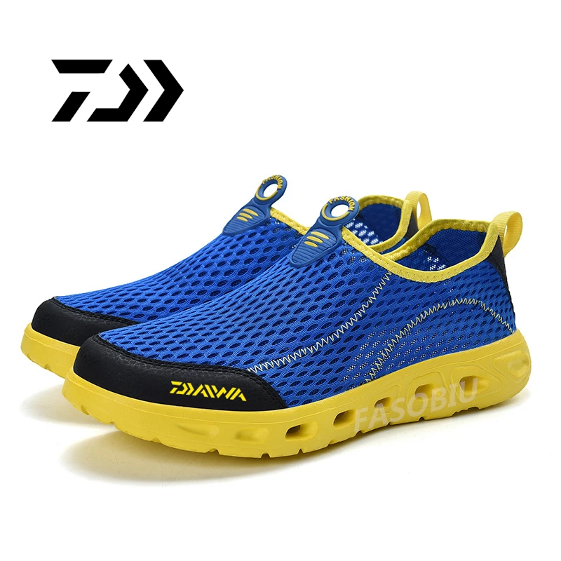 

Новинка лета 2023, Мужская большая прочная обувь Daiwa, мужская обувь для занятий спортом на открытом воздухе, дышащая сетчатая обувь для альпинизма и рыбалки