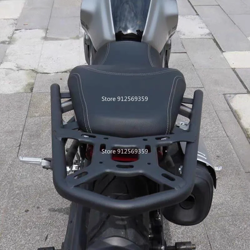 Фото Задний багажник/кронштейн для мотоцикла 350AC, совместимый с LONCIN VOGE 350 AC 350-AC, черный, для пассажира №5