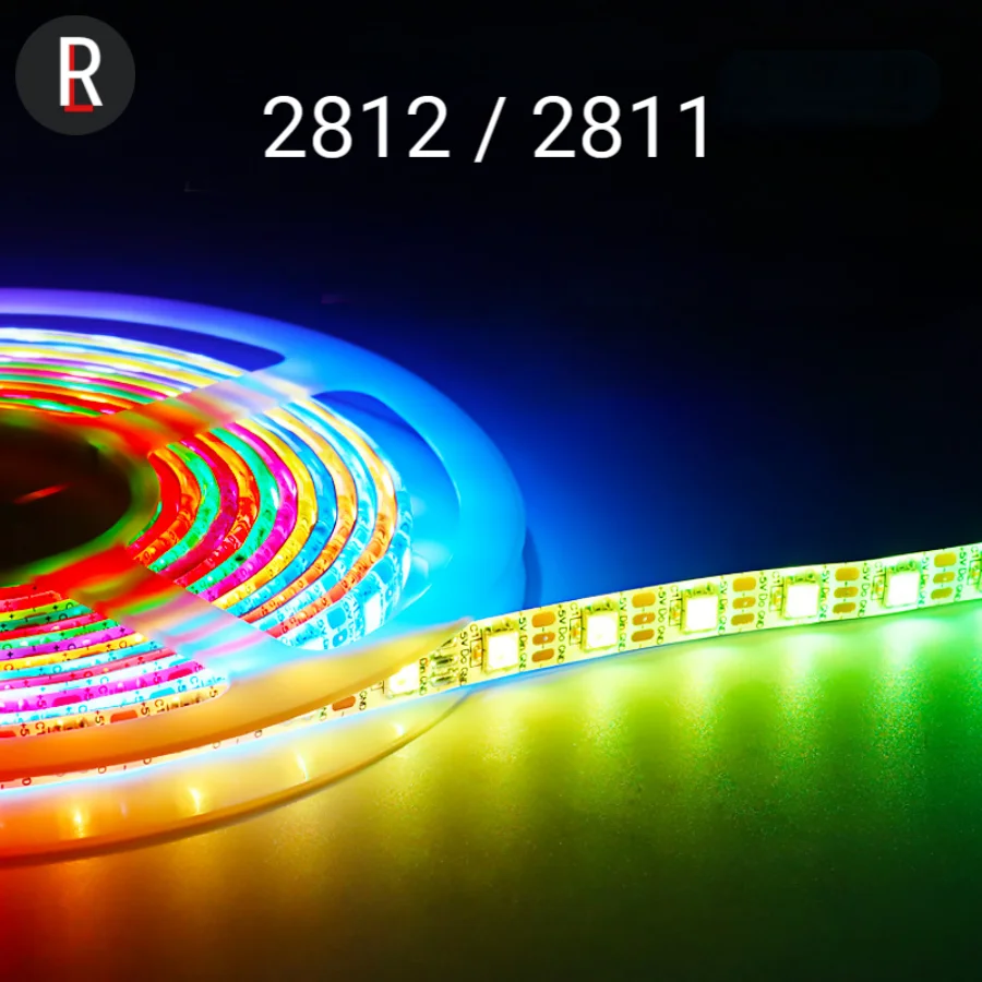 WS2812b WS2811 RGB LED Strip Bright Tape for Room Low Voltage Waterproof Backlight Decoration Ribbon