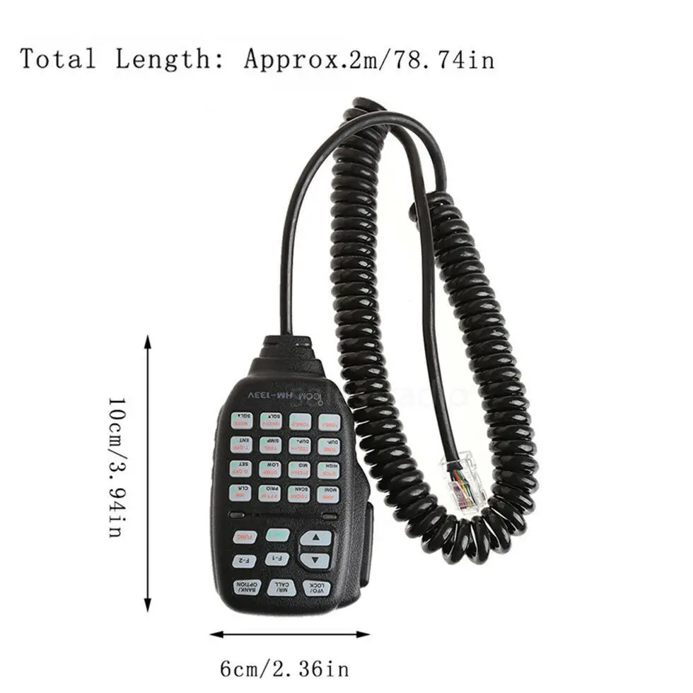 ICOM HM-133V DTMF Speaker PTT Mic Microphone For ICOM ID-800H ID-880H IC-2800H IC-2820H IC-V8000 Car Mobile Radio Walkie Talkie