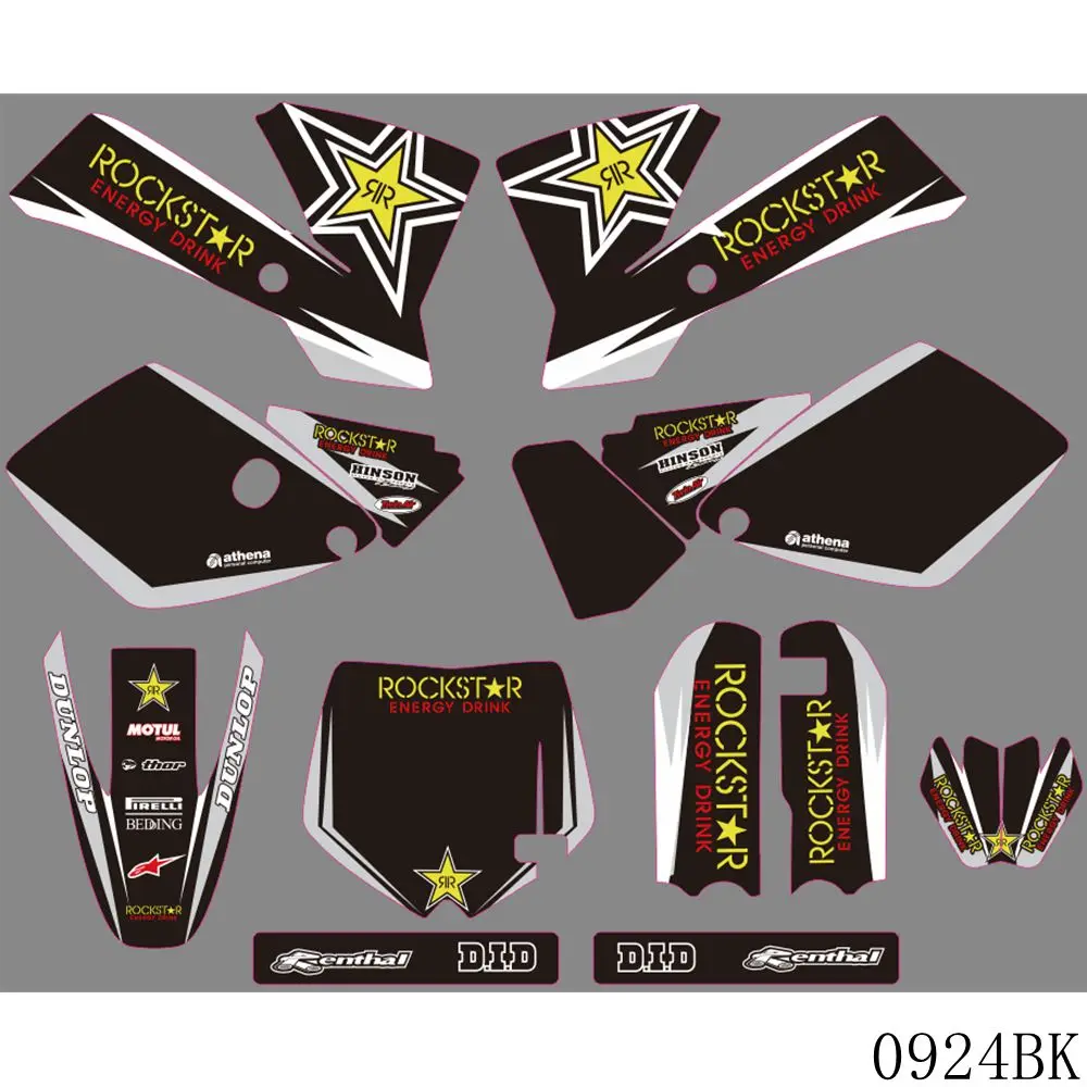 

Full Graphics Decals Stickers Motorcycle Background Custom Number Name For KTM SX 65 SX65 2002 2003 2004 2005 2006 2007 2008