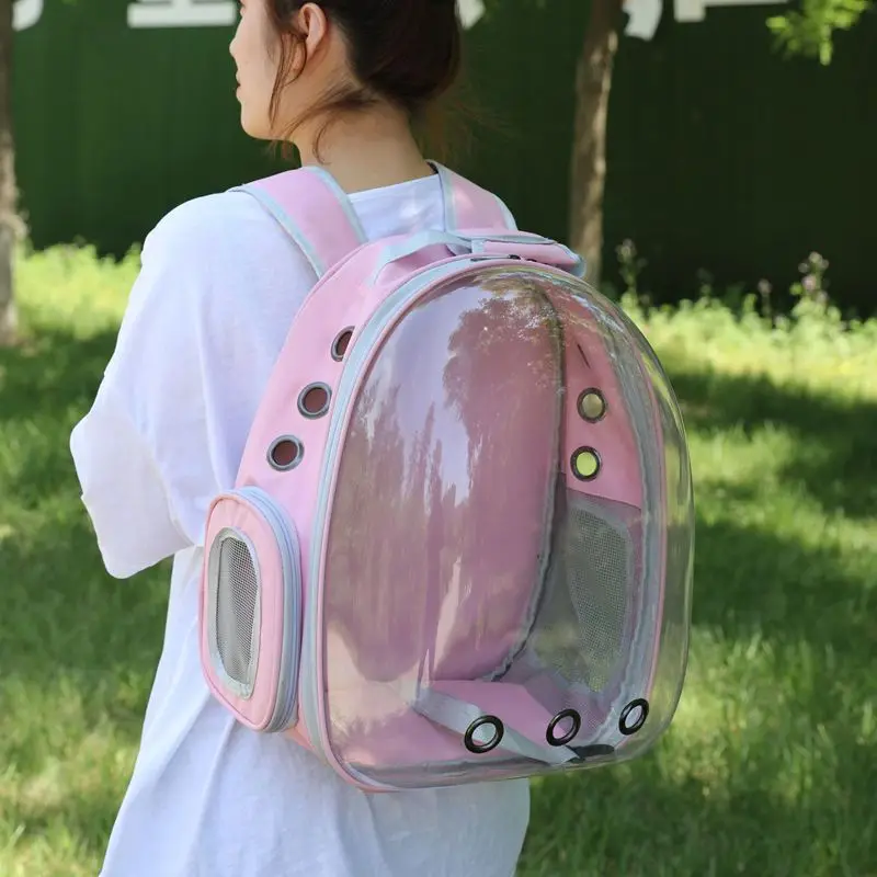 

Cat package transparent space capsule cat and dog backpack breathable and comfortable out of the bag
