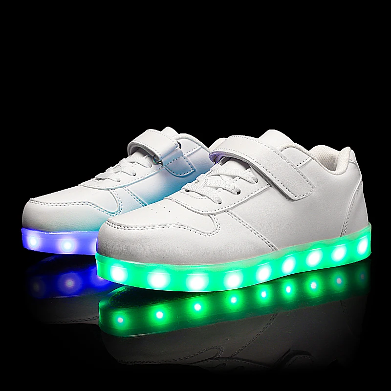 

Size 25-37 Children Led Shoes Glowing Sneakers Kid Krasovki with Backlight USB Light Up Shoes Luminous Sneakers for Boys Girls