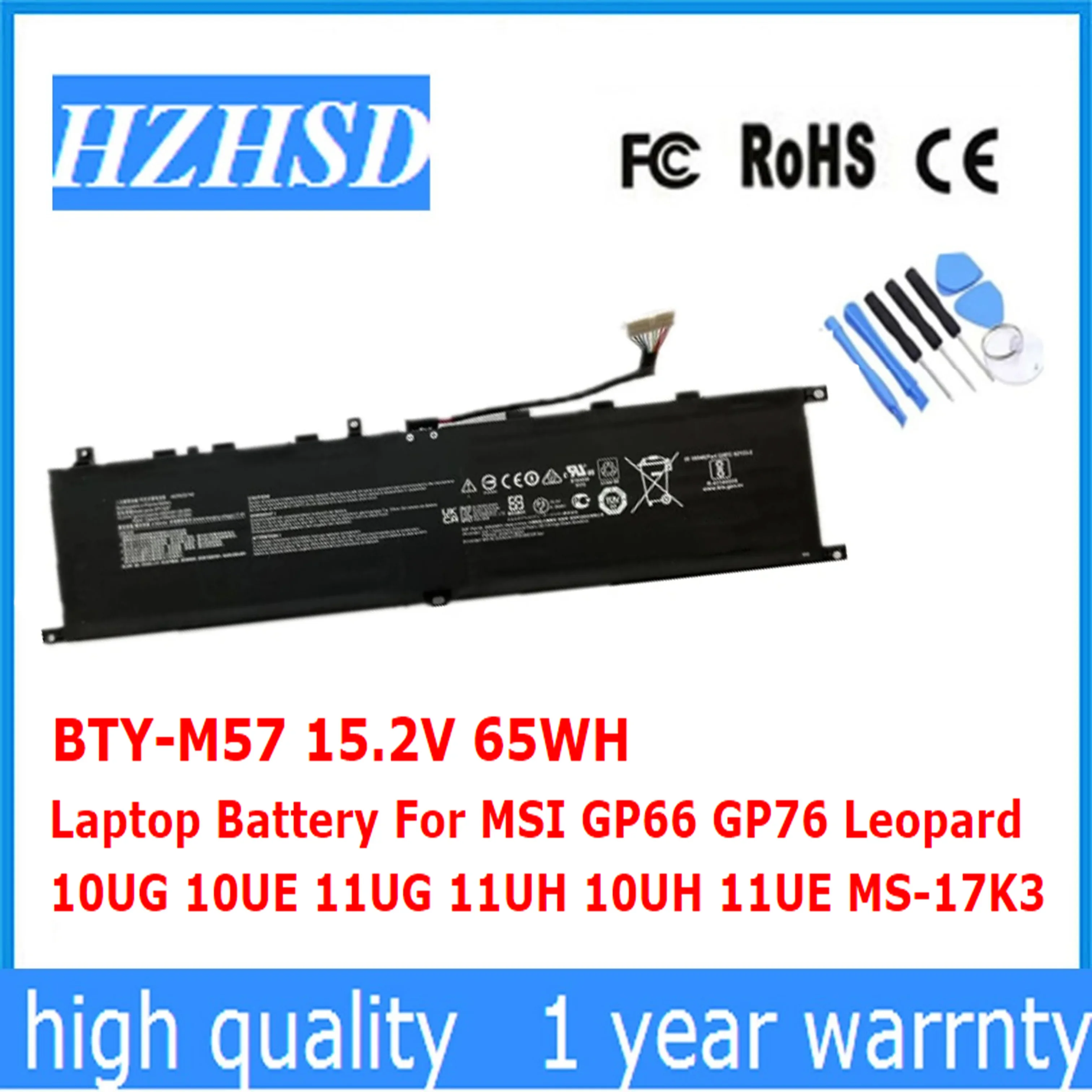 BTY-M57 15 2 В 65 Втч аккумулятор для ноутбука MSI GP66 GP76 Leopard 10UG 10UE 11UG 11UH 10UH 11UE MS-17K3