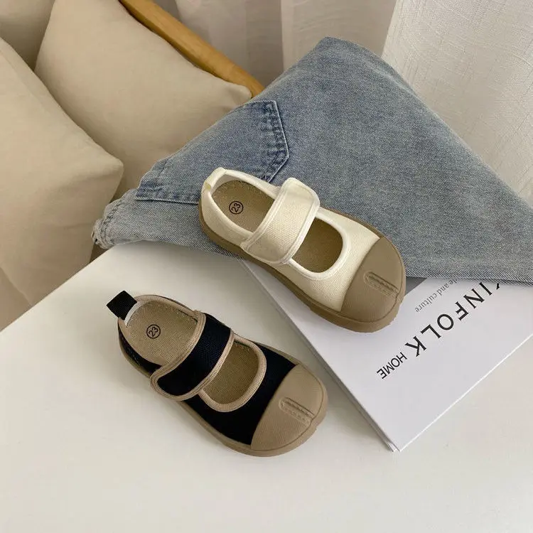 

Spring and Summer Single Shoes Boys and Girls Baby Velcro Canvas Shoeslow-top Casual Shoes Toddler Sneakers Baby Shoes
